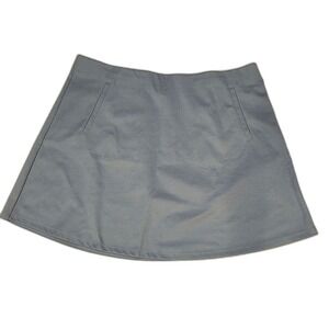 Ann Taylor Loft Light Blue Mini Skirt XL Twee Pockets Light‎ Academia